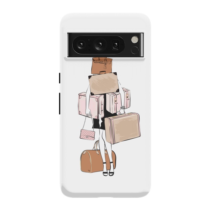 Pixel 8 Pro StrongFit Woman with luggage by Martina