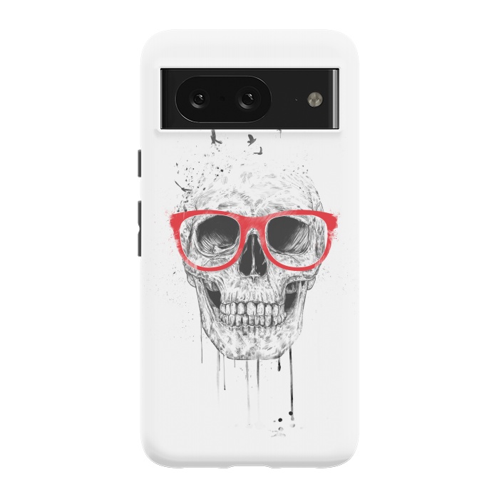 Pixel 8 StrongFit Skull with red glasses by Balazs Solti
