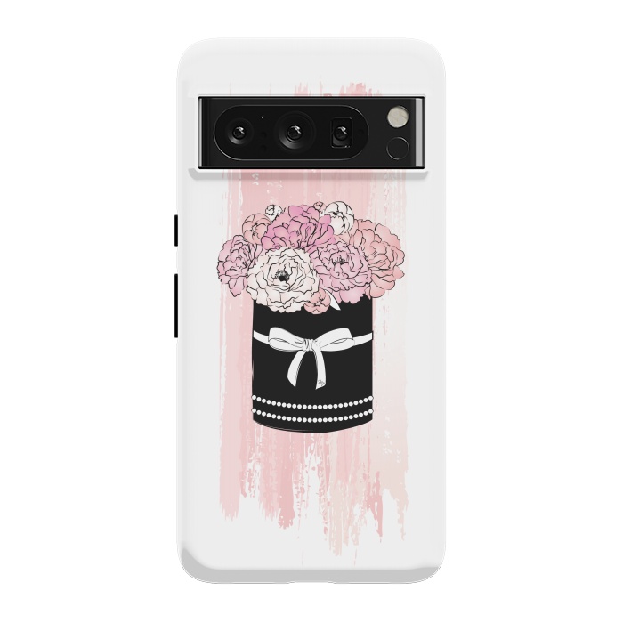 Pixel 8 Pro StrongFit Flower Box with pink Peonies by Martina