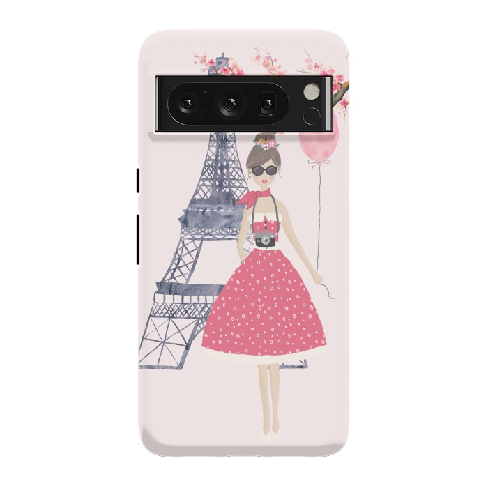 Pixel 8 Pro StrongFit Trendy Girl in Spring in Paris by DaDo ART