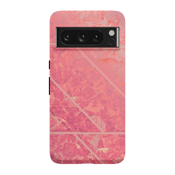Pixel 8 Pro StrongFit Pink Marble Texture G281 by Medusa GraphicArt
