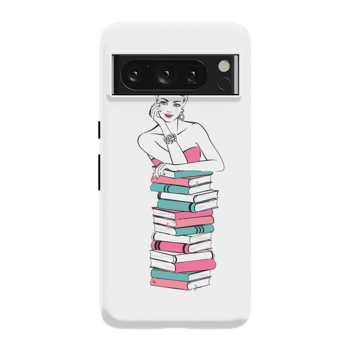 Pixel 8 Pro StrongFit Lady Bookworm by Martina