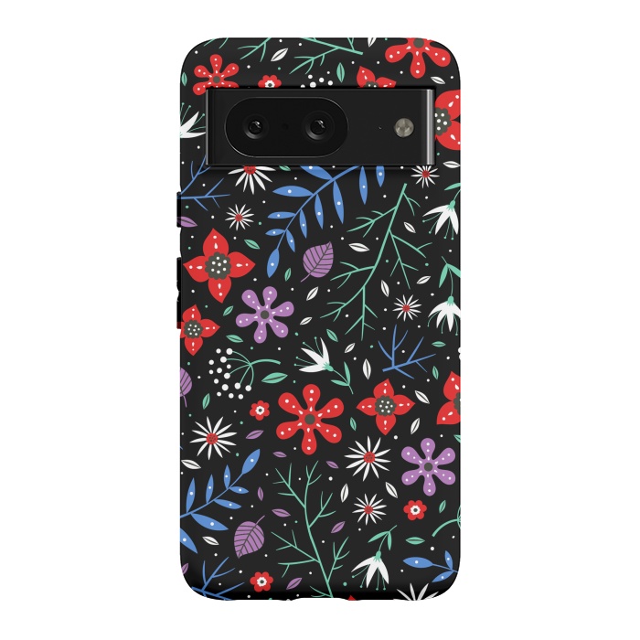 Pixel 8 StrongFit Small Flower Patterns by ArtsCase