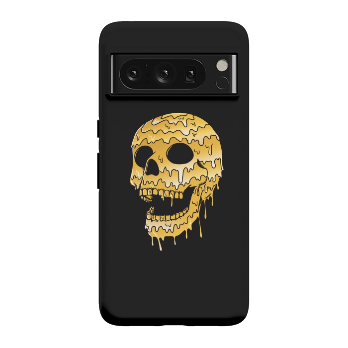 Pixel 8 Pro StrongFit Gold Skull by Coffee Man