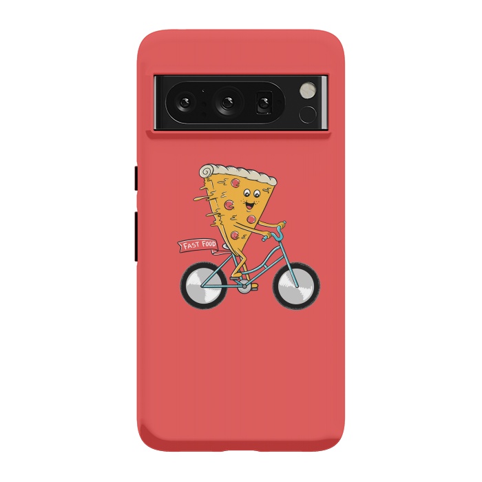 Pixel 8 Pro StrongFit Pizza Fast Food Red by Coffee Man