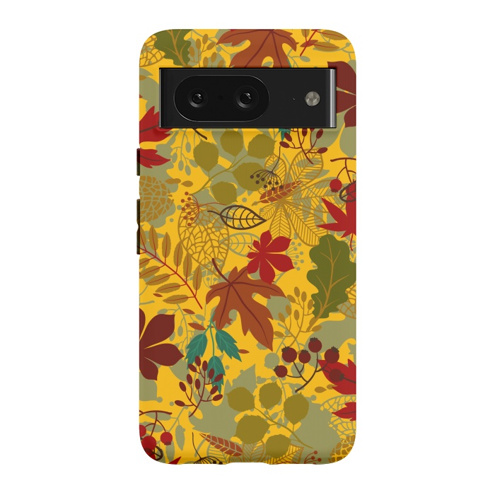 Pixel 8 StrongFit Leaves In Earth Tones Fall by ArtsCase