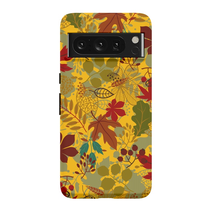 Pixel 8 Pro StrongFit Leaves In Earth Tones Fall by ArtsCase
