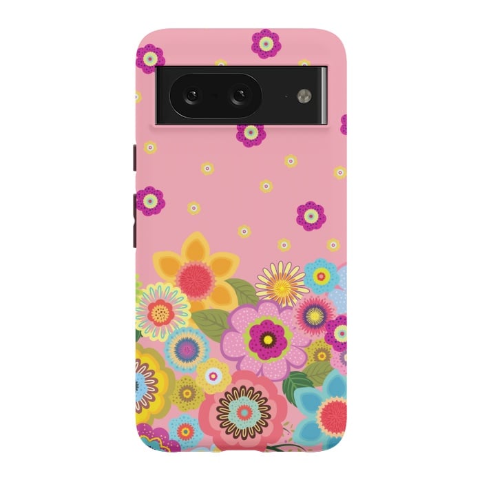 Pixel 8 StrongFit assorted spring flowers by ArtsCase