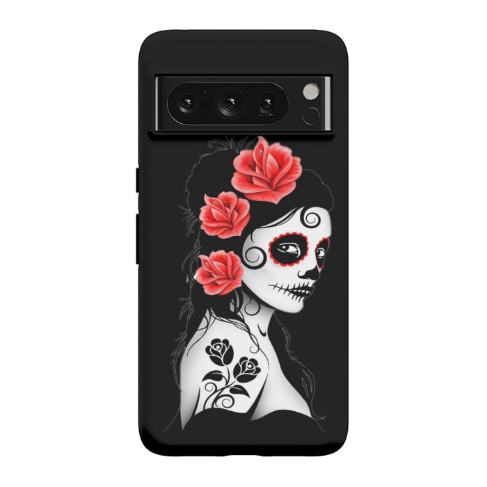 Pixel 8 Pro StrongFit sugar skull woman by haroulita