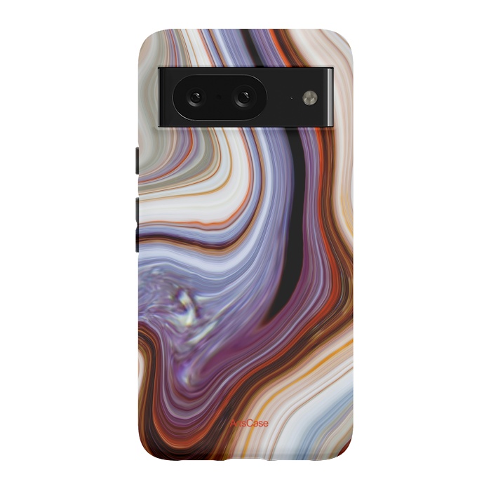 Pixel 8 StrongFit Brown Marble Pattern by ArtsCase