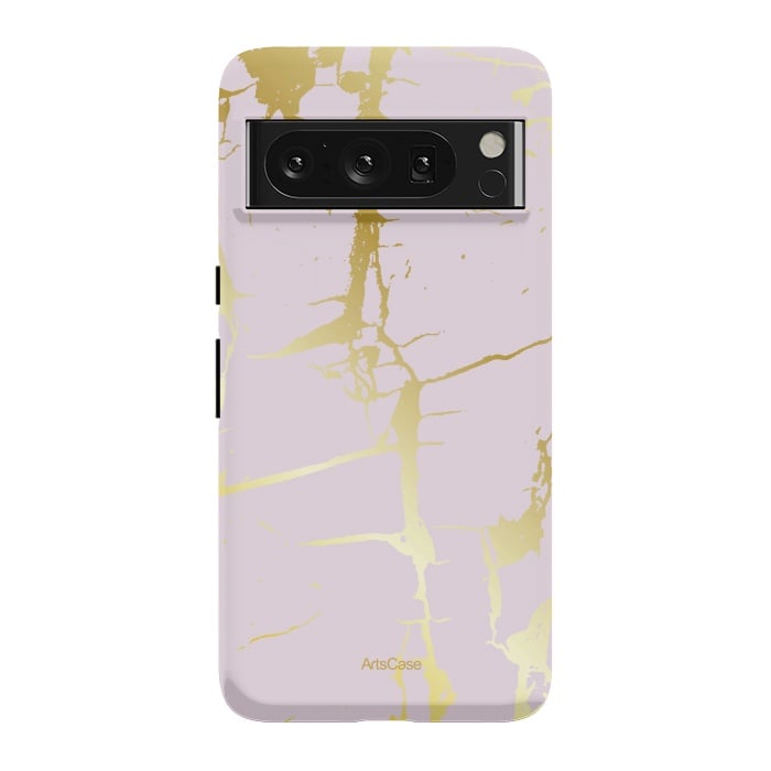 Pixel 8 Pro StrongFit Marble Gold Grunge by ArtsCase