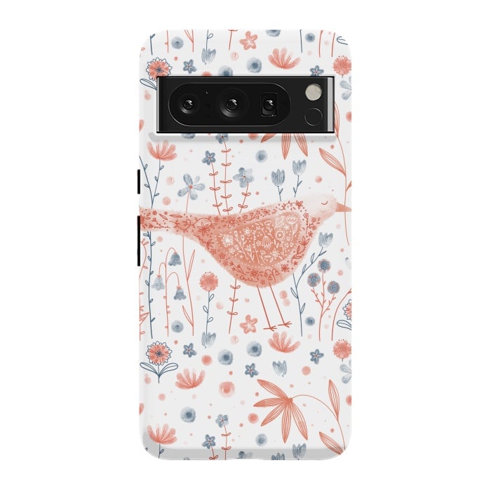 Pixel 8 Pro StrongFit Apricot Bird by Nic Squirrell