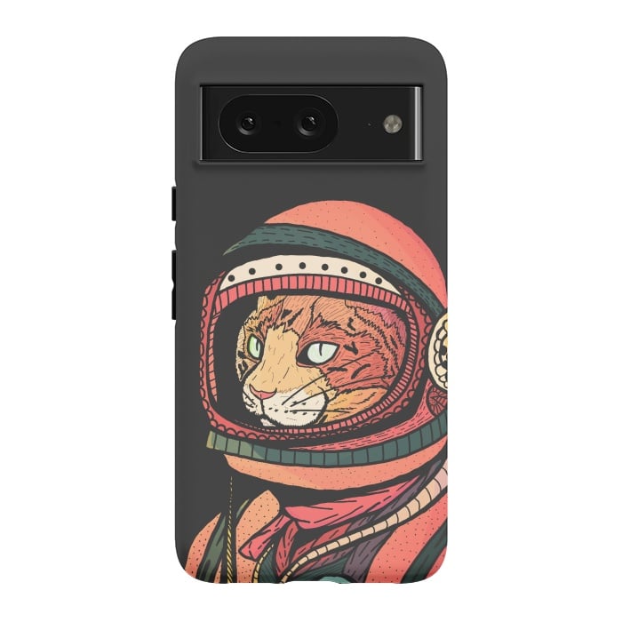 Pixel 8 StrongFit The ginger space cat by Steve Wade (Swade)