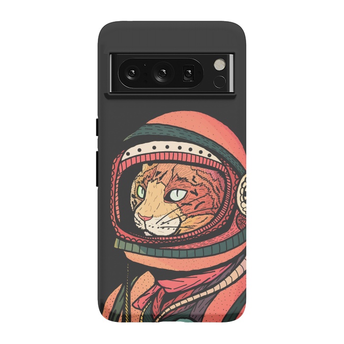 Pixel 8 Pro StrongFit The ginger space cat by Steve Wade (Swade)