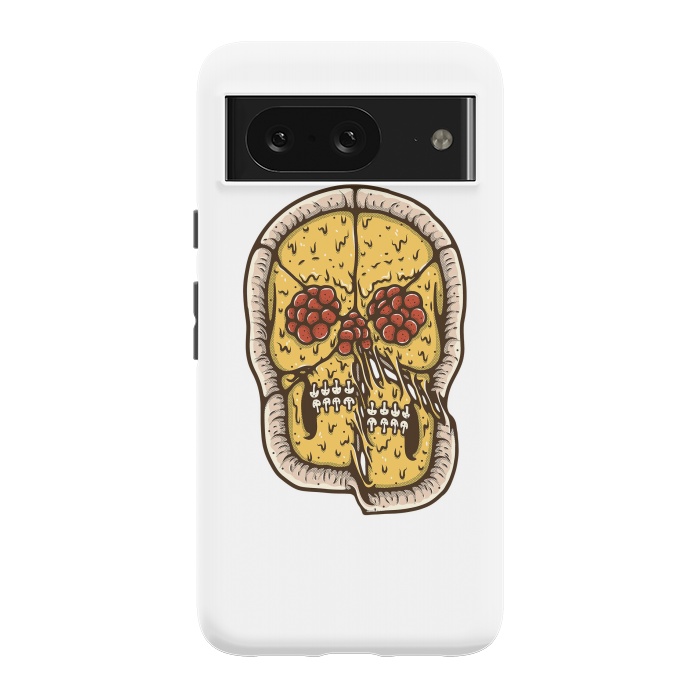 Pixel 8 StrongFit pizza Skull by Afif Quilimo