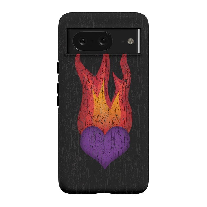 Pixel 8 StrongFit Heart on Fire by Majoih