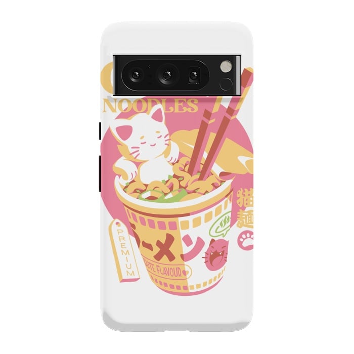 Pixel 8 Pro StrongFit Cat Noodles by Ilustrata