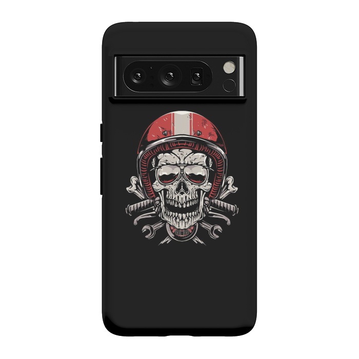 Pixel 8 Pro StrongFit Skull Biker 4 by Afif Quilimo