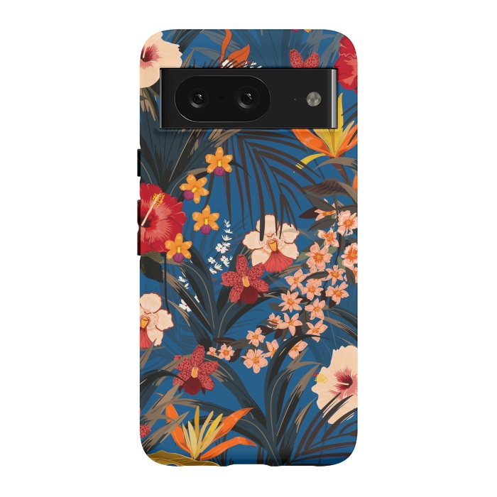 Pixel 8 StrongFit Fashionable Tropical Environment with Deep Jungle Plants by ArtsCase