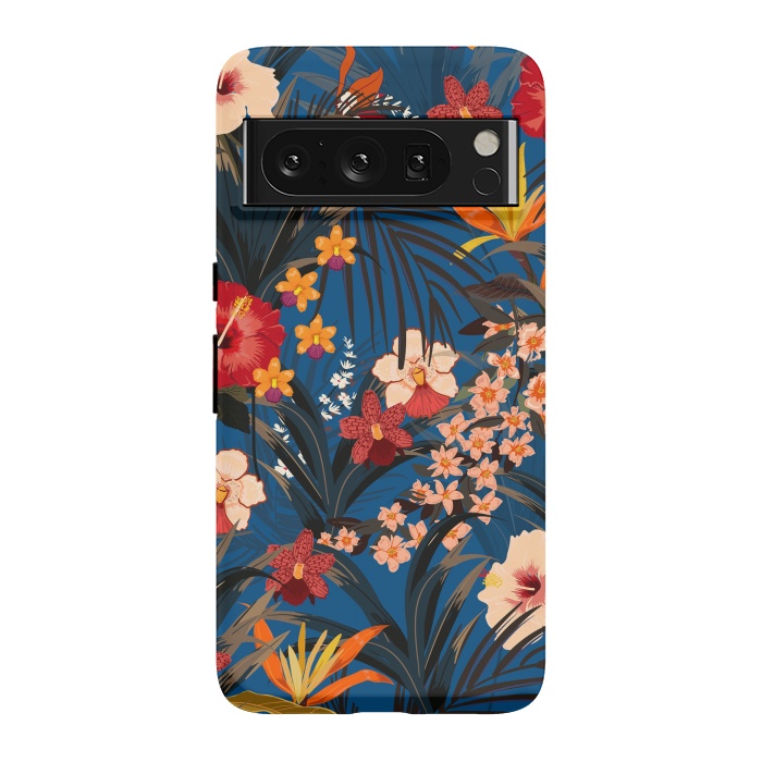 Pixel 8 Pro StrongFit Fashionable Tropical Environment with Deep Jungle Plants by ArtsCase