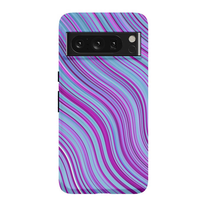 Pixel 8 Pro StrongFit Liquid Marble Blue Purple and Blue by ArtsCase