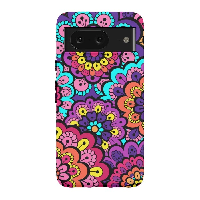 Pixel 8 StrongFit Patterns Doodle Spring XII by ArtsCase