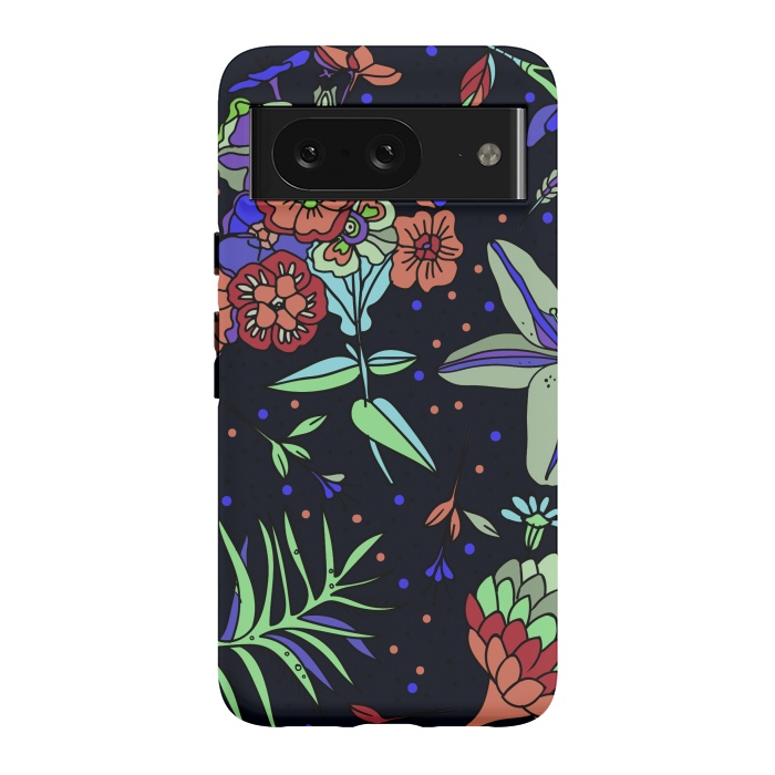 Pixel 8 StrongFit Seamless Floral Pattern 333 by ArtsCase