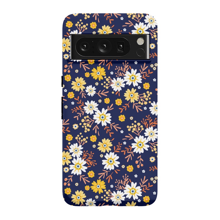 Pixel 8 Pro StrongFit Small Multicoloured Flowers by ArtsCase