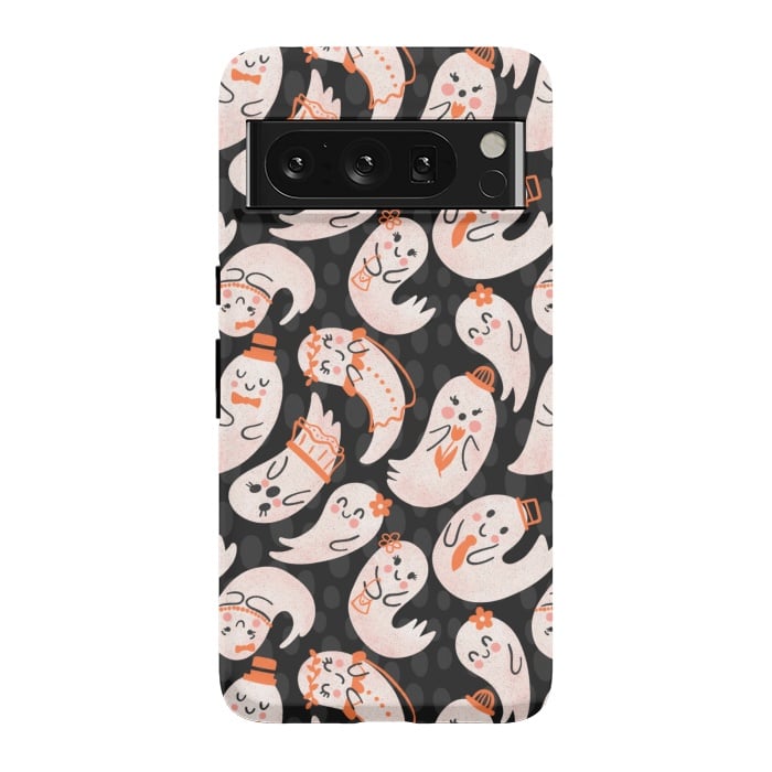 Pixel 8 Pro StrongFit Cute Ghost Friends by Noonday Design