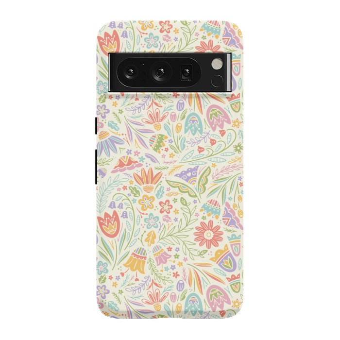 Pixel 8 Pro StrongFit Pretty Pastel Floral by Noonday Design