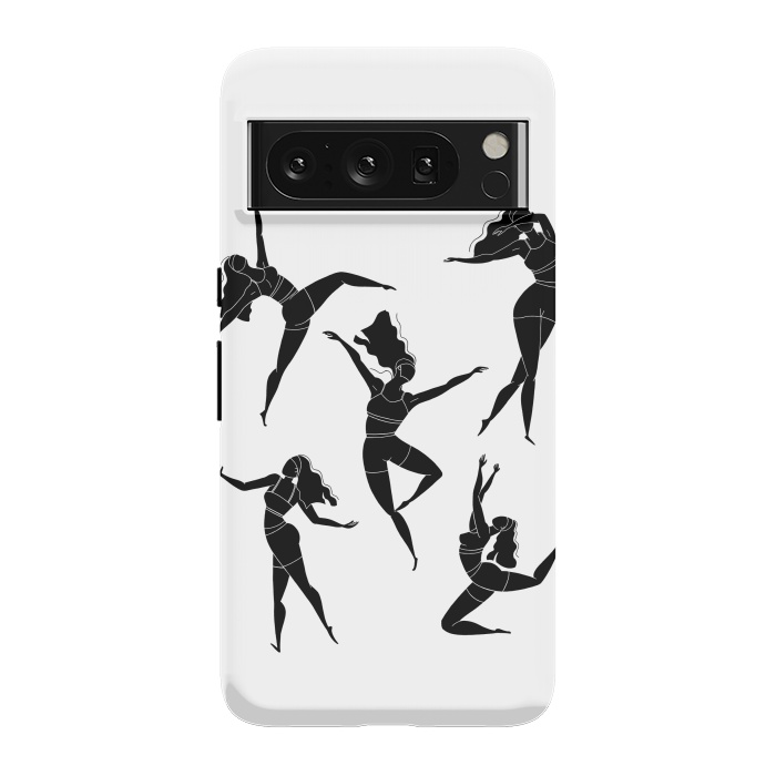Pixel 8 Pro StrongFit Dance Girl Black and White by Jelena Obradovic