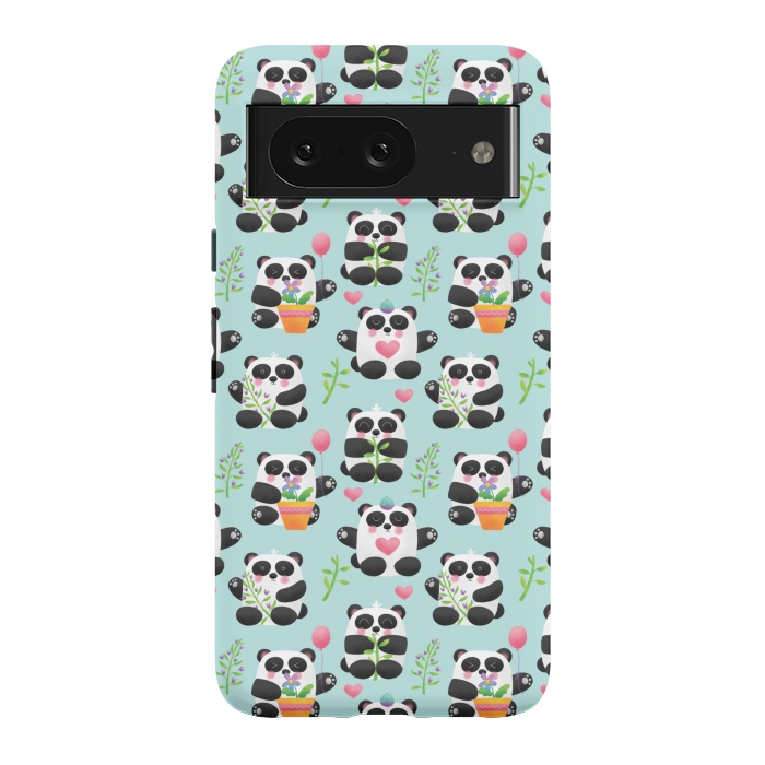 Pixel 8 StrongFit Chubby Playful Pandas by Noonday Design
