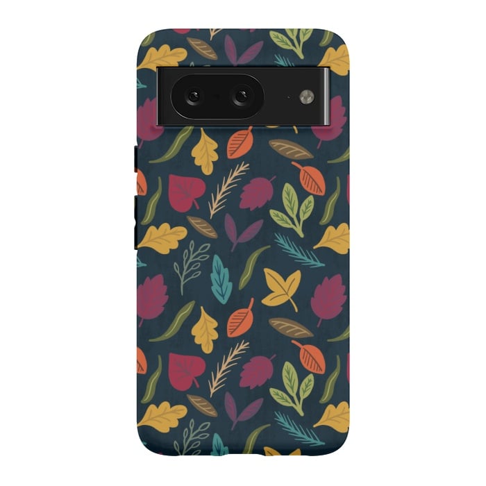 Pixel 8 StrongFit Bold and Colorful Fall Leaves by Noonday Design