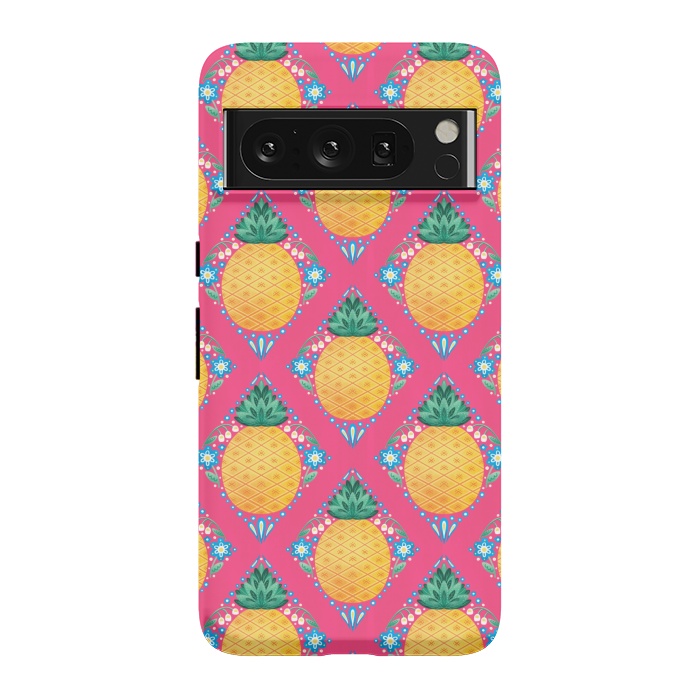 Pixel 8 Pro StrongFit Bright Pineapple by Noonday Design
