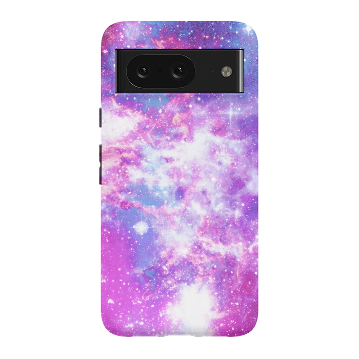 Pixel 8 StrongFit Pink blue starry galaxy by Oana 