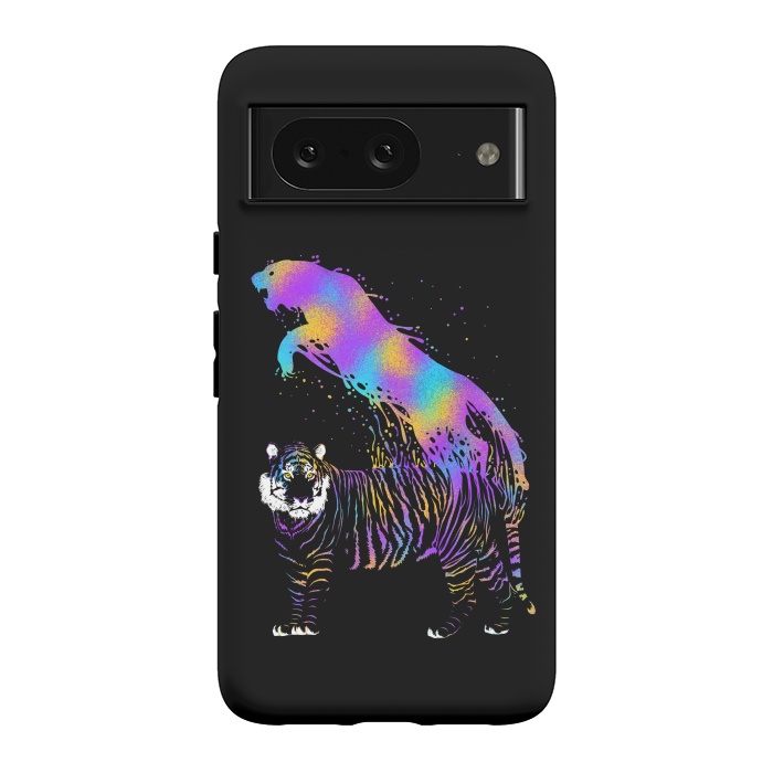 Pixel 8 StrongFit Tiger ink colorful by Alberto
