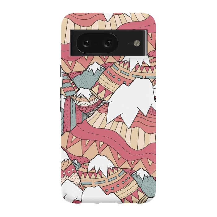 Pixel 8 StrongFit Winter Aztec mountains  by Steve Wade (Swade)