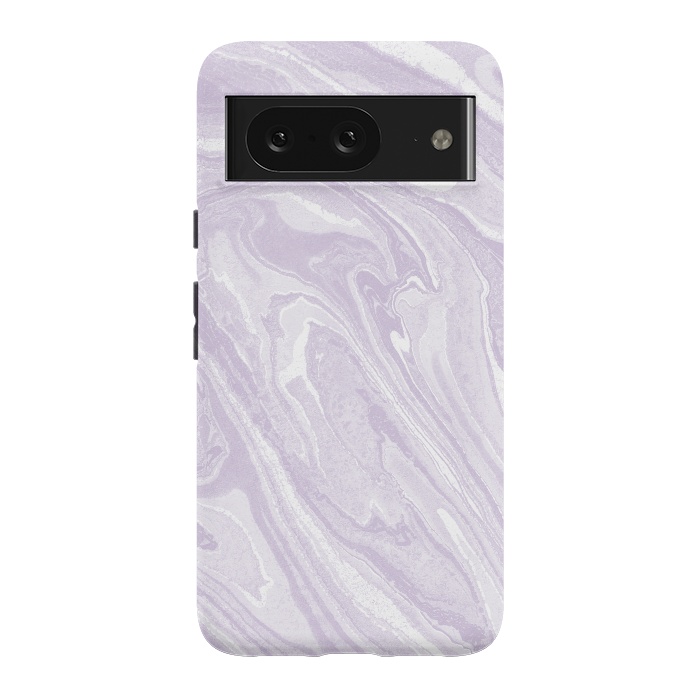 Pixel 8 StrongFit Pastel Purple lavender liquid marble by Oana 
