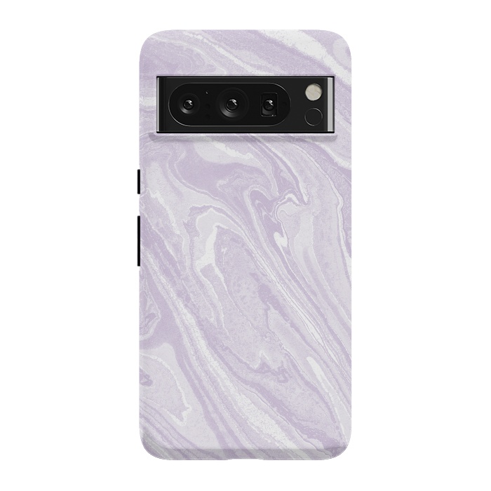 Pixel 8 Pro StrongFit Pastel Purple lavender liquid marble by Oana 