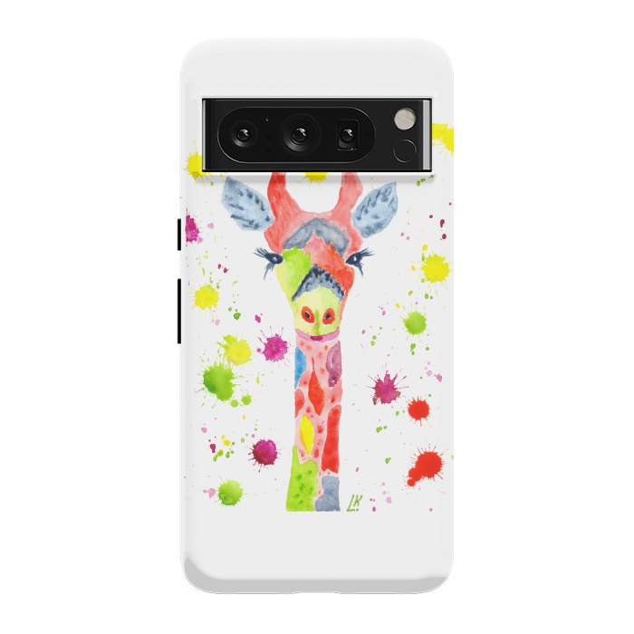 Pixel 8 Pro StrongFit Giraffe watercolor 2 by ArtKingdom7