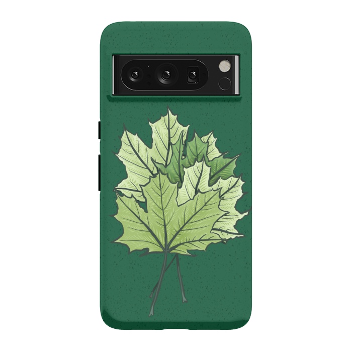 Pixel 8 Pro StrongFit Green Maple Leaves In Spring by Boriana Giormova