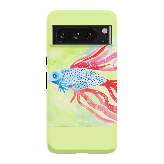 Pixel 8 Pro StrongFit Betta fish watercolor by ArtKingdom7