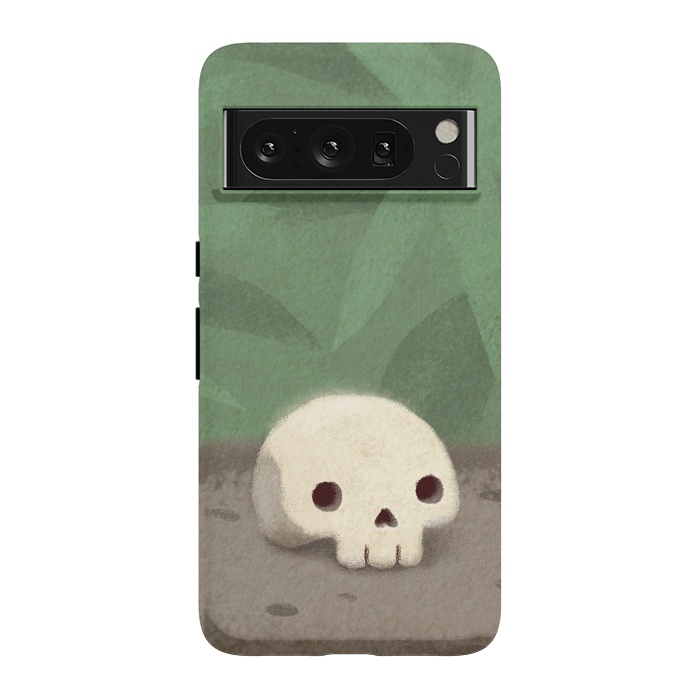 Pixel 8 Pro StrongFit Jungle skull by Laura Nagel