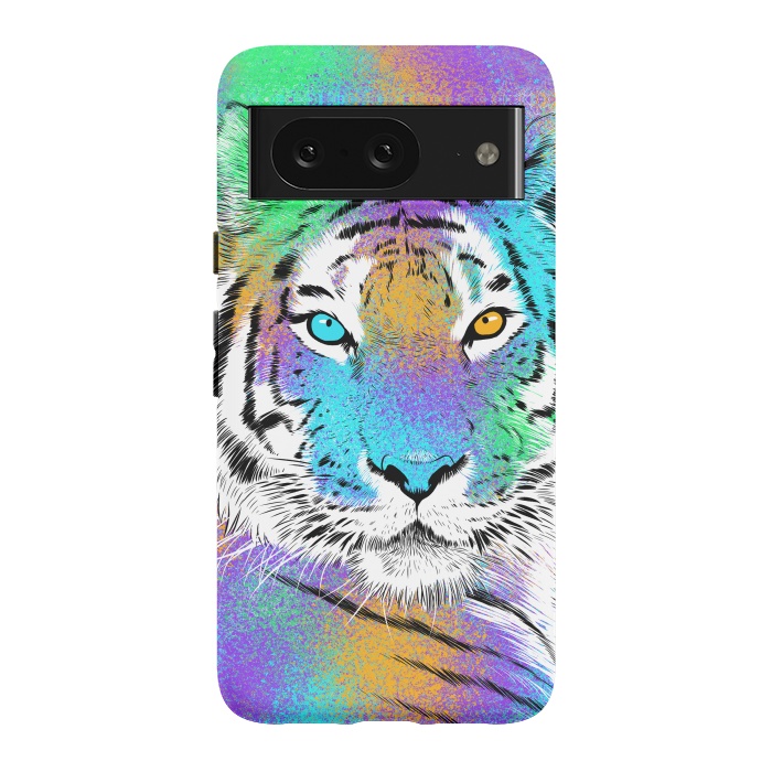 Pixel 8 StrongFit Tiger Colorful by Alberto