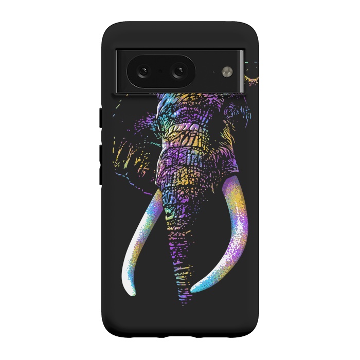 Pixel 8 StrongFit Colorful Elephant by Alberto