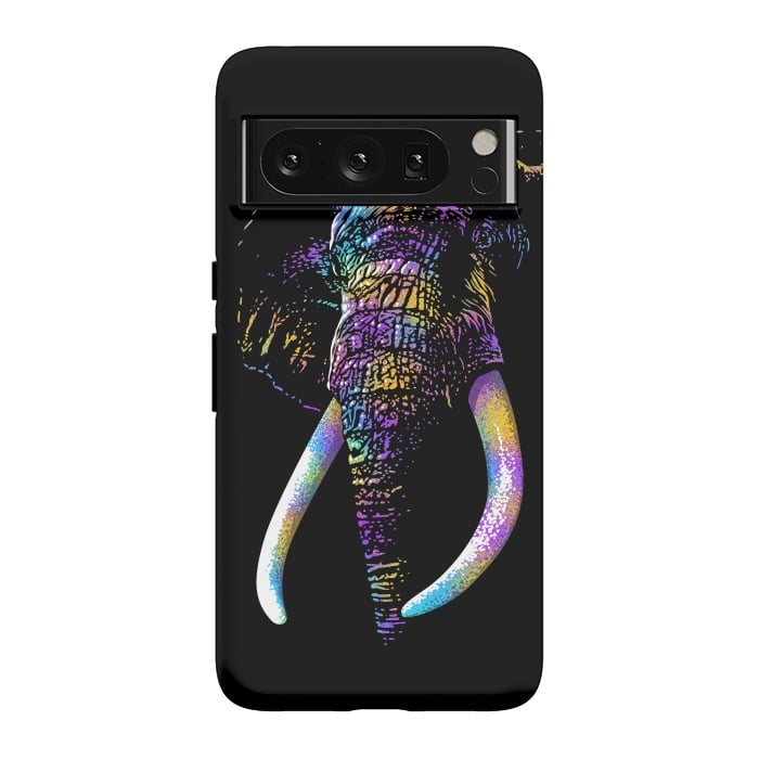 Pixel 8 Pro StrongFit Colorful Elephant by Alberto