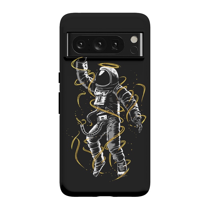 Pixel 8 Pro StrongFit Astronaut lines gold by Alberto