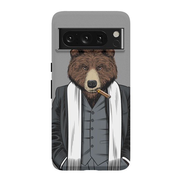 Pixel 8 Pro StrongFit Mafia Grizzly Bear by Alberto