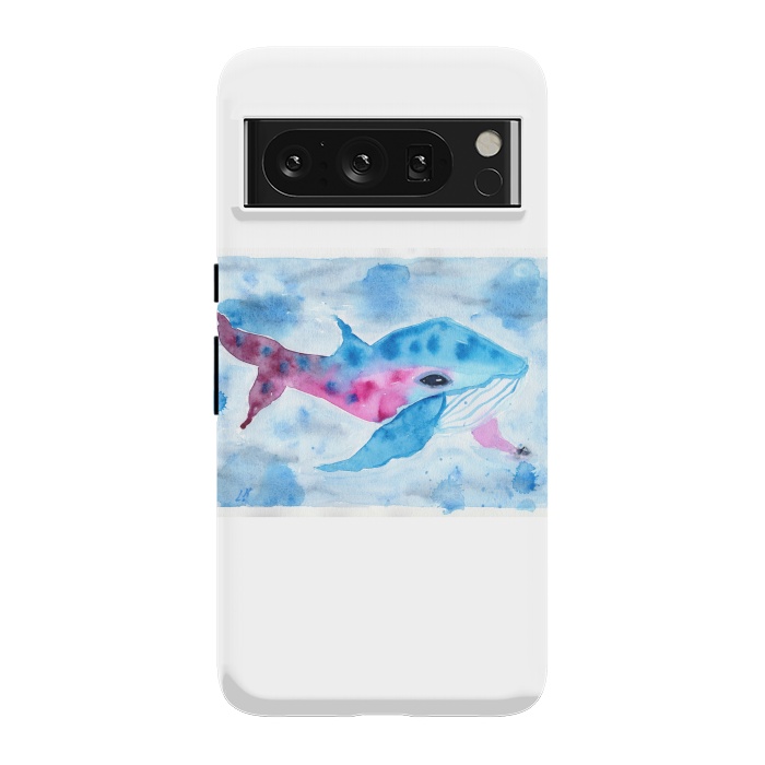 Pixel 8 Pro StrongFit Baby whale watercolor by ArtKingdom7