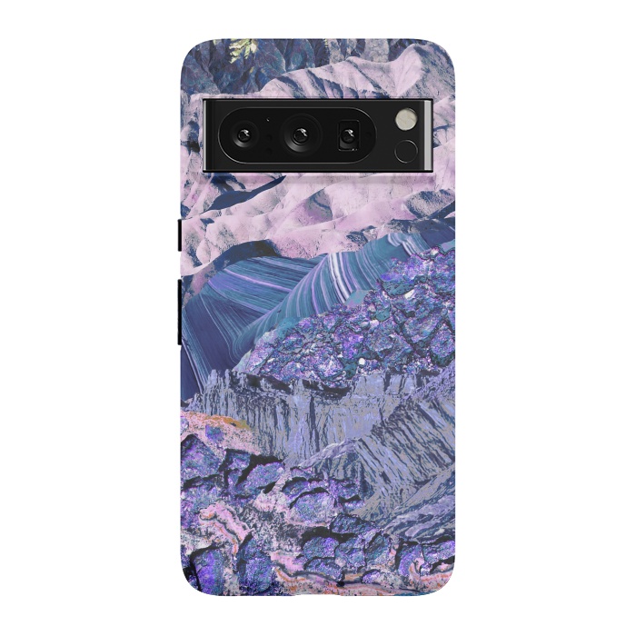Pixel 8 Pro StrongFit Blue Violet Geode mountain landscape by Oana 